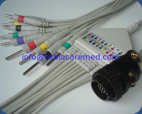 Porcelana KANZ PC-104 10 lleva el cable del ECG con el tipo extremo, IEC del dinar proveedor