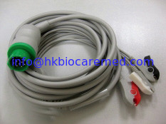 Porcelana Kontron 3 lleva el cable de ECG con el extremo del clip, AHA proveedor