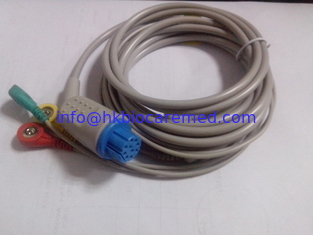 Porcelana Cable del ecg de la ventaja del DATEX 3 con el extremo rápido, IEC proveedor