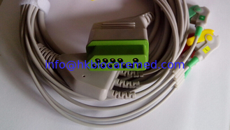 Porcelana Cable compatible de la ventaja ECG de Nihon Kohden 3, extremo del clip, IEC proveedor