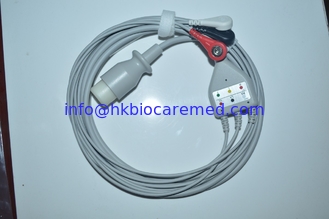 Porcelana Cable compatible del ecg de la ventaja de  3, extremo rápido, AHA, conector pin 8 proveedor