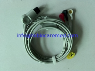 Porcelana 3 compatibles llevan el cable del ecg para Mindray MEC 1200, extremo rápido, AHA proveedor