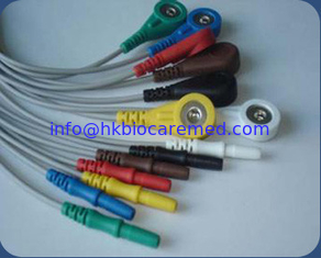 Porcelana Cable normal de Holter de 7 ventajas del estilo del dinar 1,5, extremo rápido, IEC/AHA proveedor