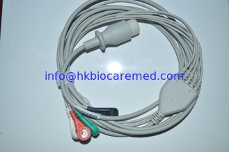 Porcelana Cable compatible del ecg de la ventaja de  5, extremo rápido, AHA, conector pin 8 proveedor