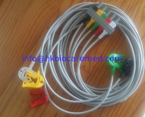 Porcelana Cable original del leadwire del ecg de la ventaja de  5, M1633A, extremo del CLIP, IEC proveedor
