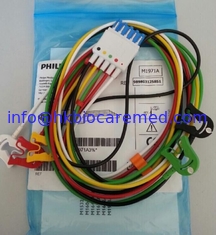 Porcelana Cable original del leadwire del ecg de la ventaja de  5, M1971A, extremo del CLIP, IEC proveedor