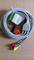 Cable compatible de la ventaja ECG de Nihon Kohden 3, extremo del clip, IEC proveedor